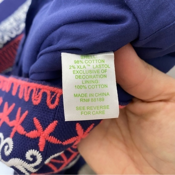 Lilly Pulitzer Bowen Basketweave Strapless Dress Size 4 - Picture 6 of 7